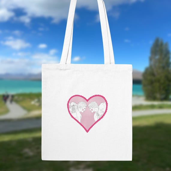 Heated Rivalry Heart Tote Bag