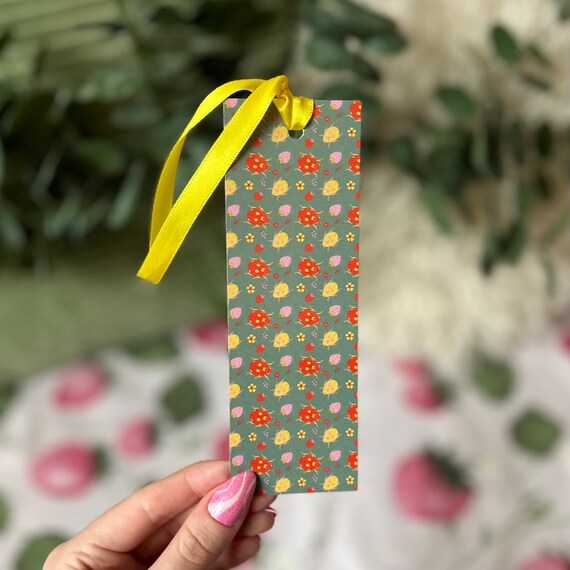 Ladybird & Strawberry Bookmark