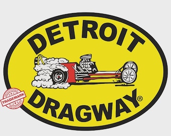 Detroit Dragway® Dragster Logo Sticker/Decal