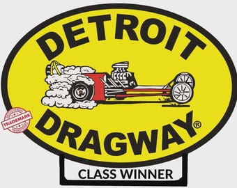 Detroit Dragway® Class Winner decal/sticker