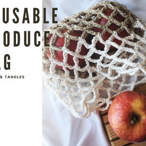CROCHET PATTERN, Reusable Produce Bags, Sustainable Living