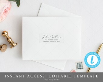 2x4 printable address label template instant download etsy