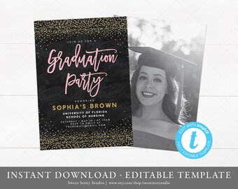 Items Similar To Nursing School Invitation Printable Nurse