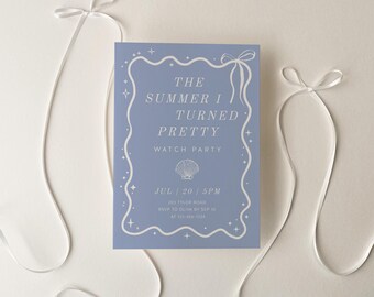 Invito alla festa di osservazione TSITP: Summer I Turned Pretty (modello modificabile) / DC345