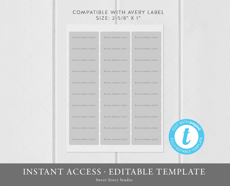 Address Label Template 1 X 25/8 Envelope Etsy UK Address Label Template 1 X 25/8 Envelope Etsy UK