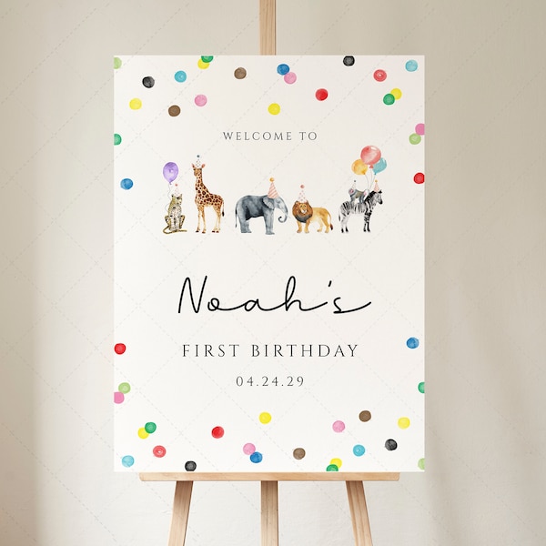 18x24インチのサインテンプレート。あらゆるイベント、パーティー、動物、誕生日、野生動物などに最適 | DC205