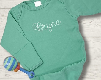 Vestido bordado para recién nacido, conjunto personalizado para bebé, regalo para baby shower