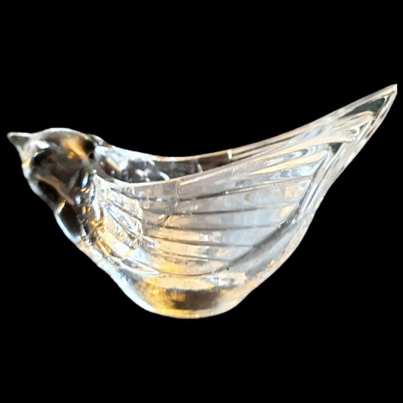 Vintage Crystal Bird Trinket Bowl Cristal D'Arque… - image 7