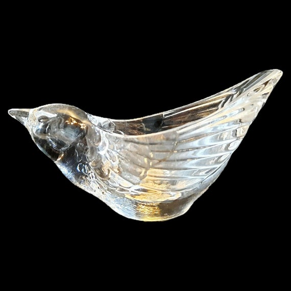 Vintage Crystal Bird Trinket Bowl Cristal D'Arque… - image 2