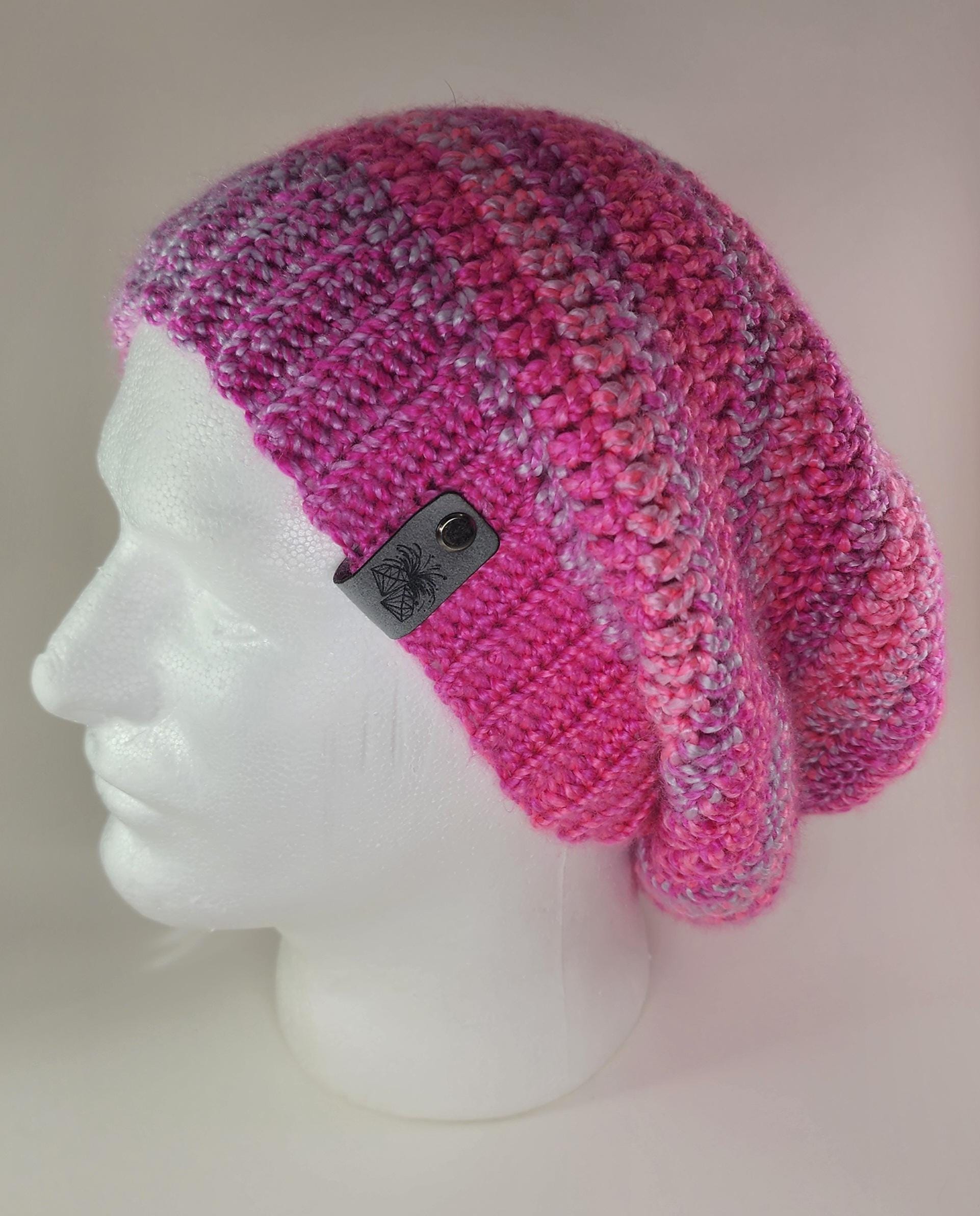 Super Slouch Beanie - Pink - Etsy display picture 3