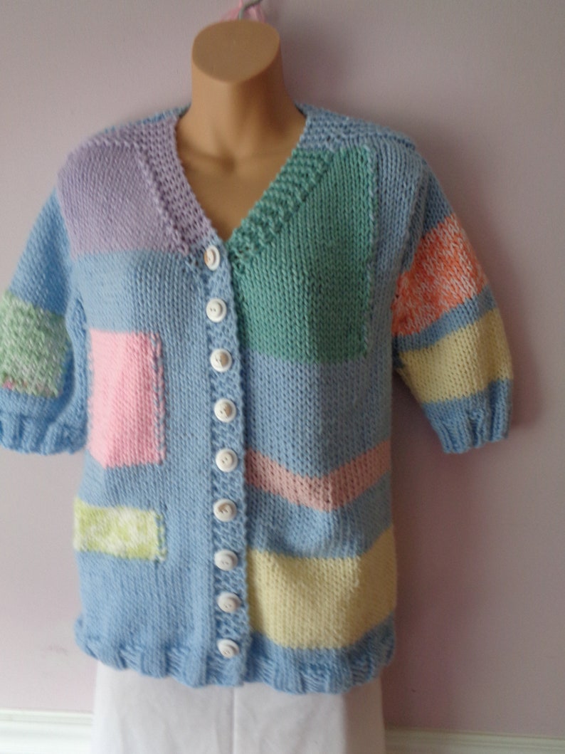 Size 12 14 Short Sleeved Cardigan 