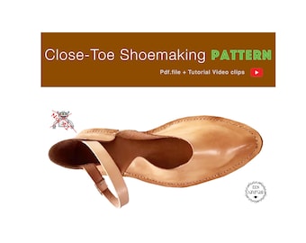 Women Pointed-Toe Leather Sandals Shoemaking Printable Pattern