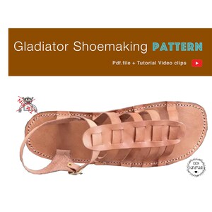 Women Leather Gladiator Sandals Shoemaking Pattern Fun to make