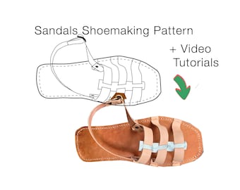 Frauen Leder Sandalen Schuhmacher Muster Spaß zu machen