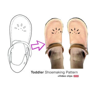 Mädchen Leder Kleinkind Sandalen machen Muster mit Schritt für Schritt Tutorial Videoclips