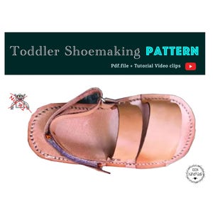 Junge Mädchen Kleinkind Leder Sandalen Schuhmacher Muster zum Ausdrucken