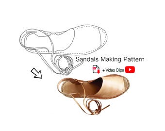 Women Open-Toe Leather Shoemaking Pattern