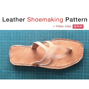 Leather Sandals DIY Pattern: Women&#39;s Sizes 36-42 (PDF Download)