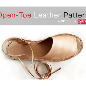 Women Open-Toe Leather Shoemaking Pattern