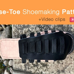 Leather Sandals Printable Pattern DIY Custom Shoemaking Download Print PDF Handcraft Learn How To Make A Shoe Online Course Tutorial Video