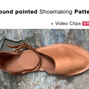 Closed-Toe Leather Strap Sandals Printable Pattern DIY Customize Shoemaking Online Course Download Print Make Shoes By Hand Tutorial Video