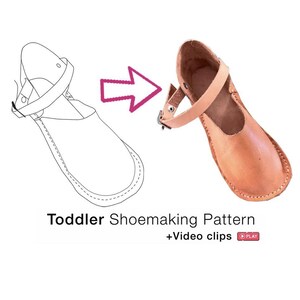 Unisex Kleinkind und Kind Leder Schuhmacher Muster mit Schritt für Schritt Tutorial Videos Clip