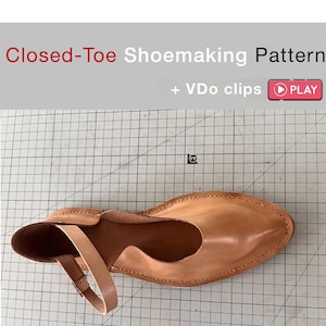 Women Pointed-Toe Leather Sandals Shoemaking Printable Pattern