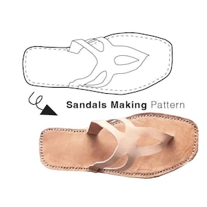 Women Leather Sandals DIY Pattern: Women's Sizes 36-42 (PDF Download)