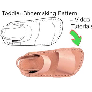 Boy&Girl Kleinkind Leder Sandale Schuhmacher Muster mit Schritt für Schritt Tutorial Video Clips