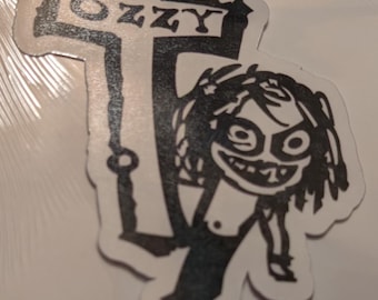 Ozzy Osbourne waterproof vinyl sticker