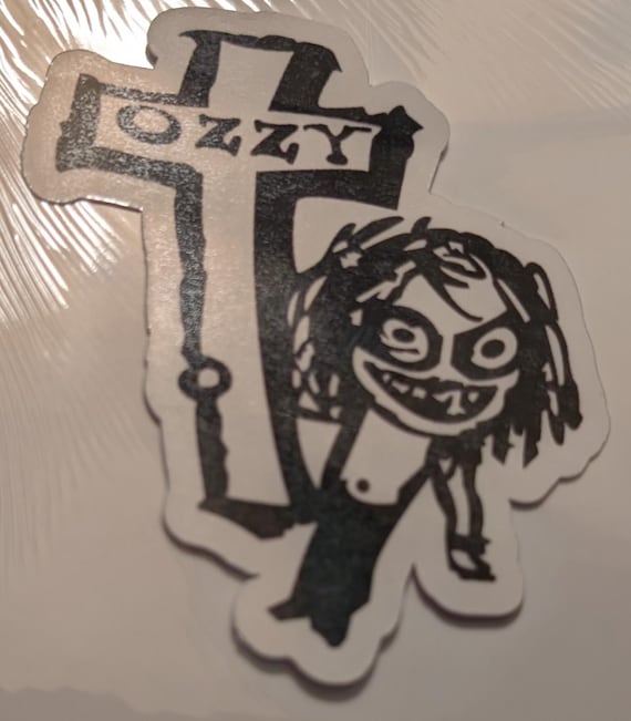 Ozzy Osbourne waterproof vinyl sticker