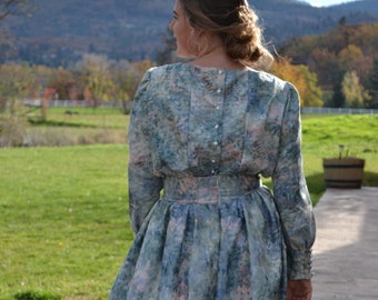 Floral Pastel Top and Skirt Set, Women's M
