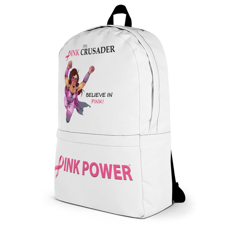Pink Crusader Breast Cancer Backpack 2 image 3