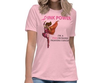 Pink Crusader borstkanker vrouwen ontspannen T-shirt 2