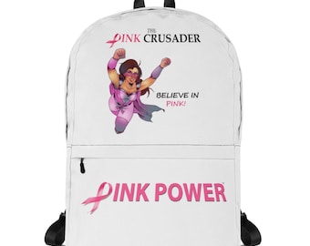 Pink Crusader Breast Cancer Backpack 2