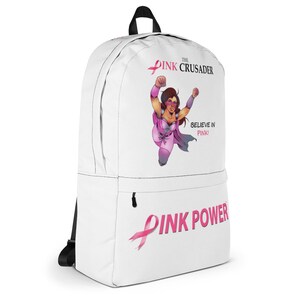 Pink Crusader Breast Cancer Backpack 2 image 4