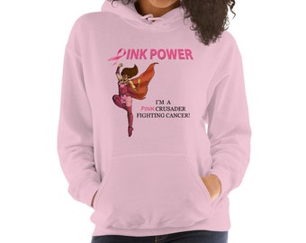 Pink Crusader Borstkanker Unisex Hoodie 2