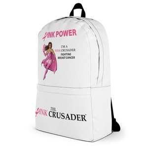 Pink Crusader Breast Cancer Backpack 1 image 3