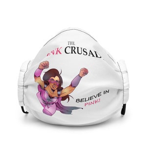 Máscara facial para el cáncer de mama Pink Crusader 3