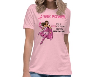 Pink Crusader Breast Cancer Women's Relaxed T-Shirt 1