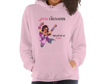 Pink Crusader Borstkanker Unisex Hoodie 3