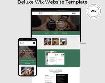 Coffeehouse Wix Website Template | Café / Bakery / Roastery/Restaurant