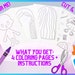 Printable Paper Doll Uncolored Digital Pdf Instant Download Toca Boca ...