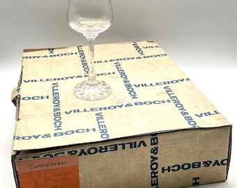 Vintage Villeroy & Boch CONNAISSEUR 6" Copas de vino rosado (juego de 6) - 277