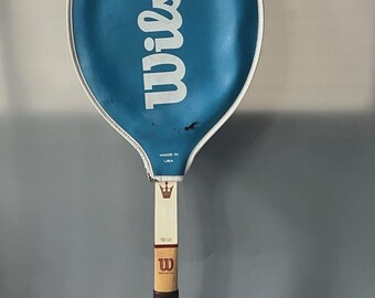 Vtg Wilson Jack Kramer Autograph Wood Tennis Racquet Speed Flex Fibre Face USA