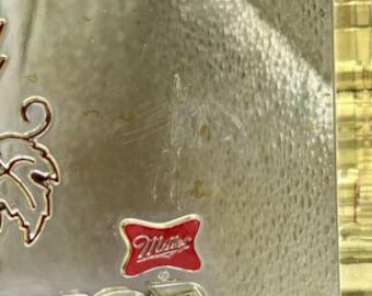 Vintage Miller MAGNUM Malt Liquor Beer Gold Red Black Square