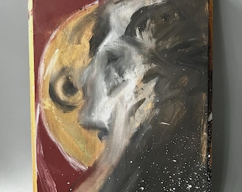 Steven Tannenbaum Expressionist Painting Forever Smoking and Mirrors Signed Art