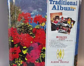 Vtg 1982 MBI Traditional Album The Album People Floral Magnetic Photo Book New