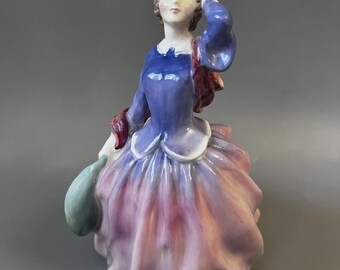 Vtg Royal Doulton Blithe Morning HN 2021 Porcelain Lady Figurine England