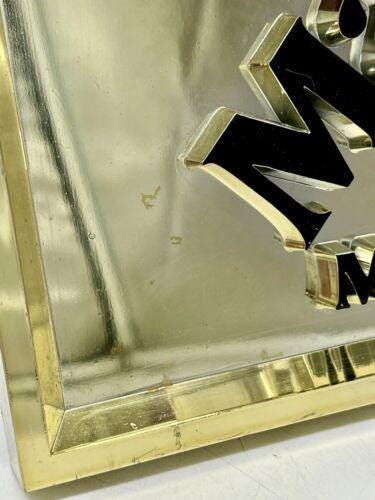 Vintage Miller MAGNUM Malt Liquor Beer Gold Red Black Square